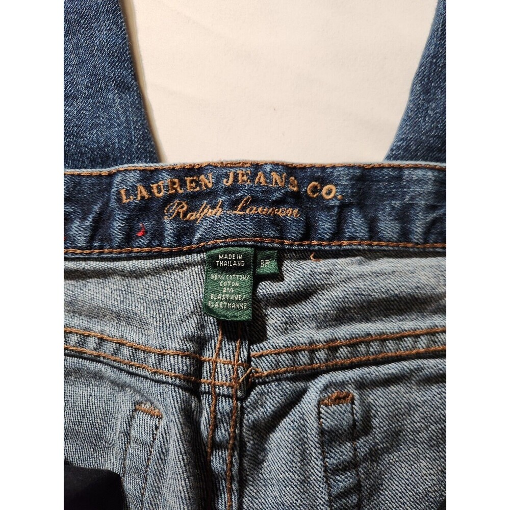 Ralph Lauren Y2K Vintage Women's Blue Bootcut Jeans Size 8 Classic Straight - Picture 8 of 13
